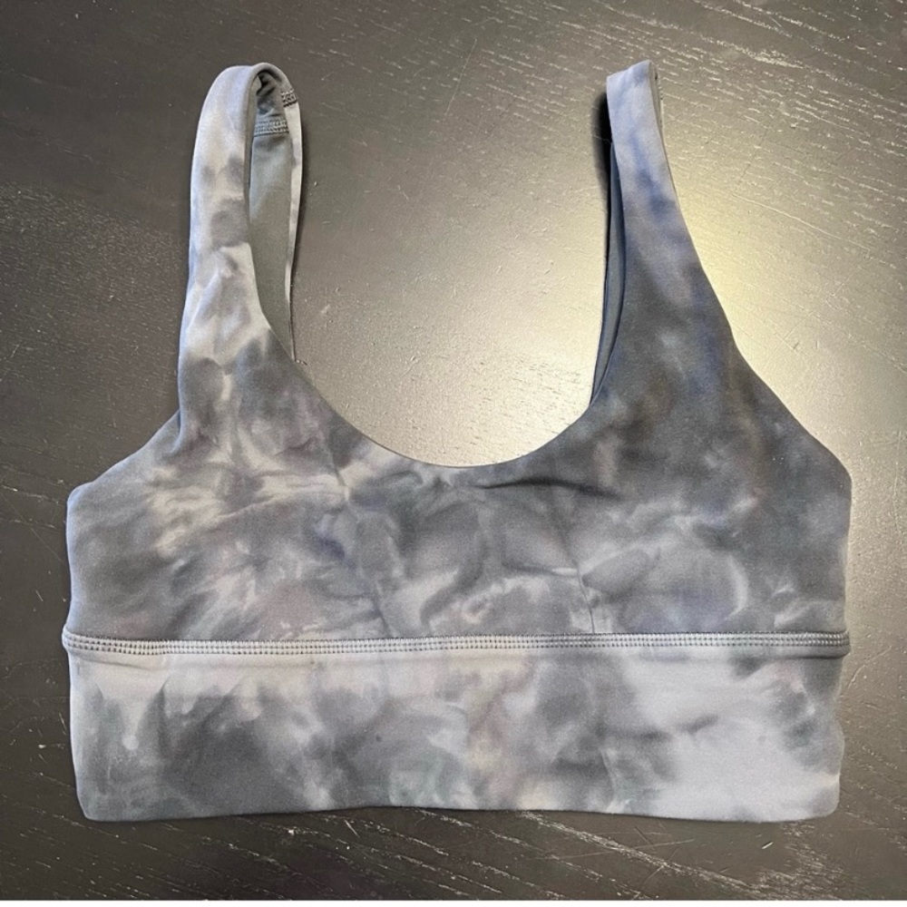 EUC lululemon align bra size 6 diamond dye pitch grey/graphite grey